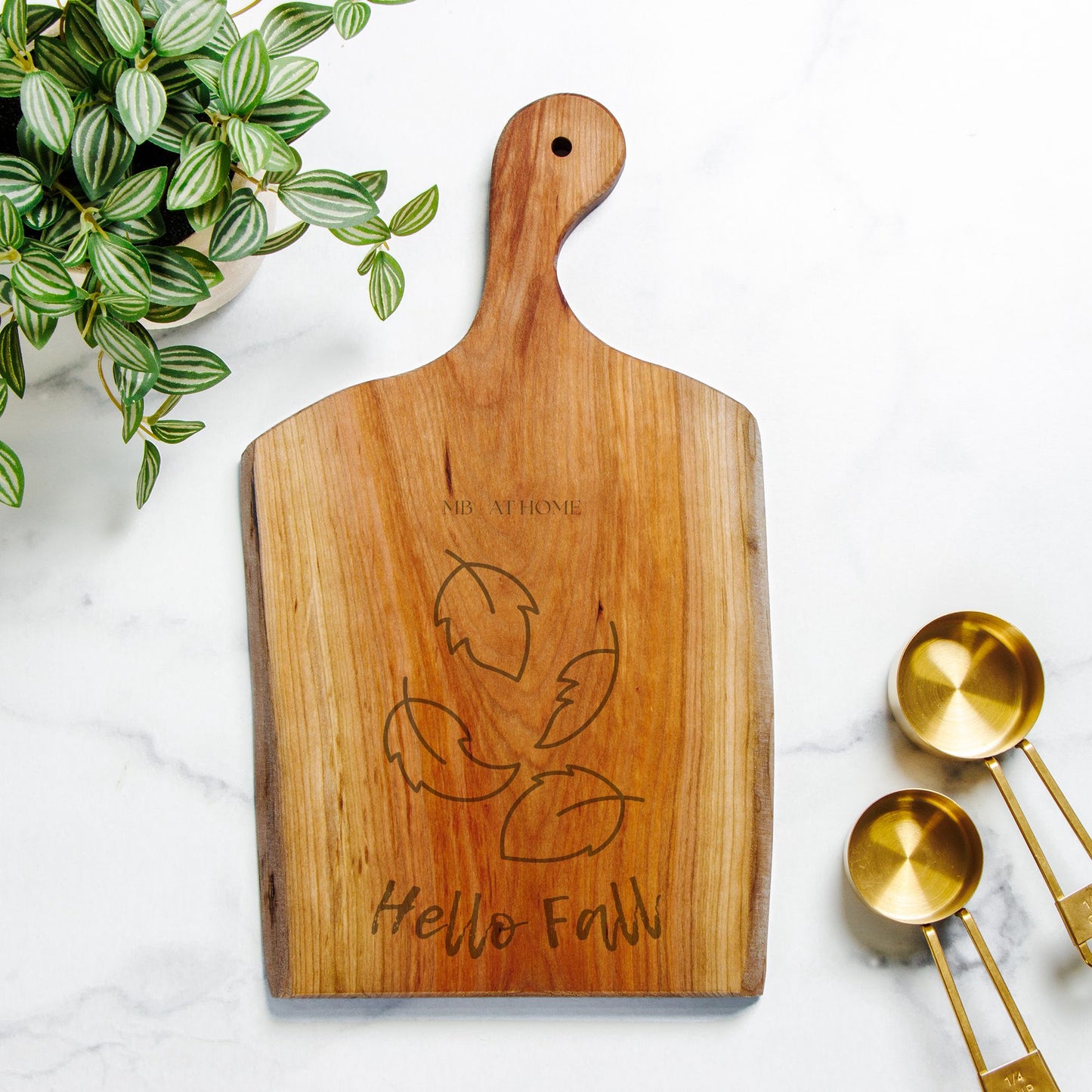 Hello Fall Artisan Wood Serving Board