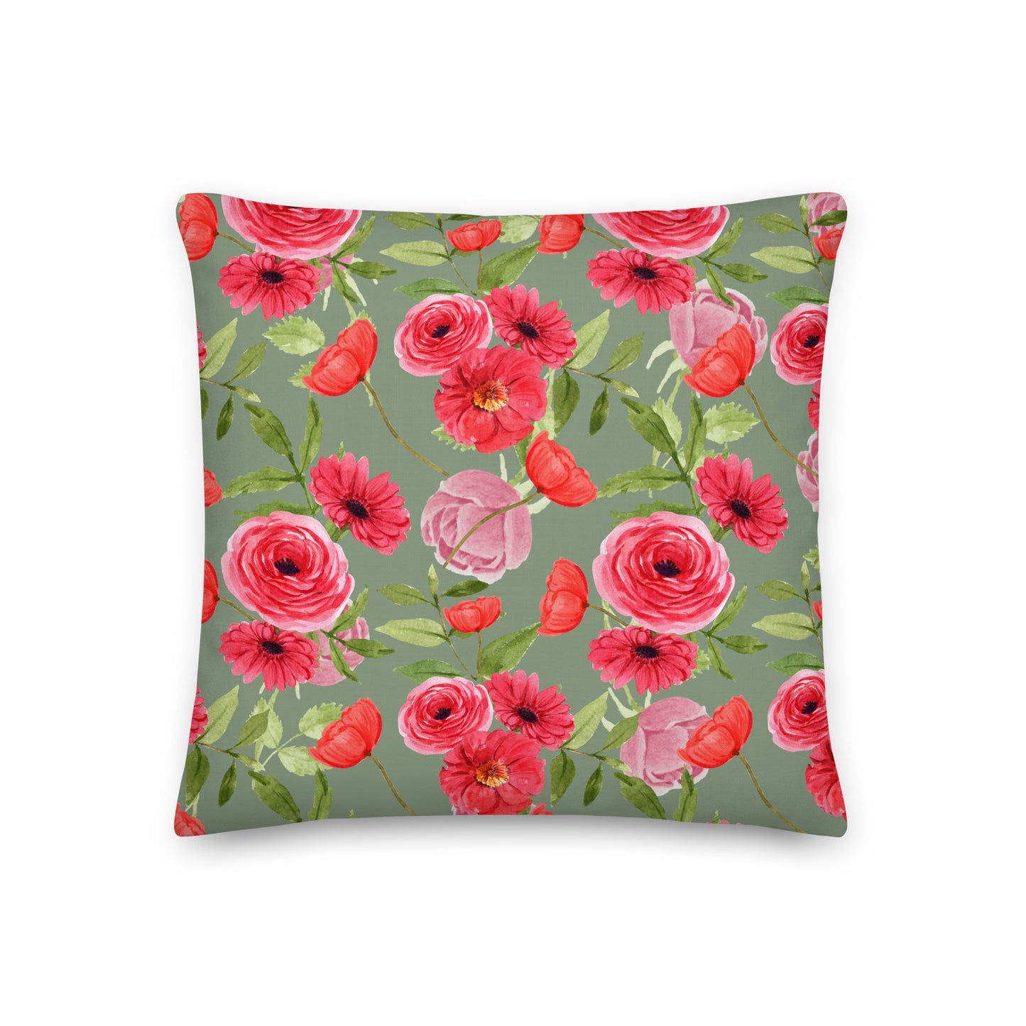 Cottage Floral Premium Pillow