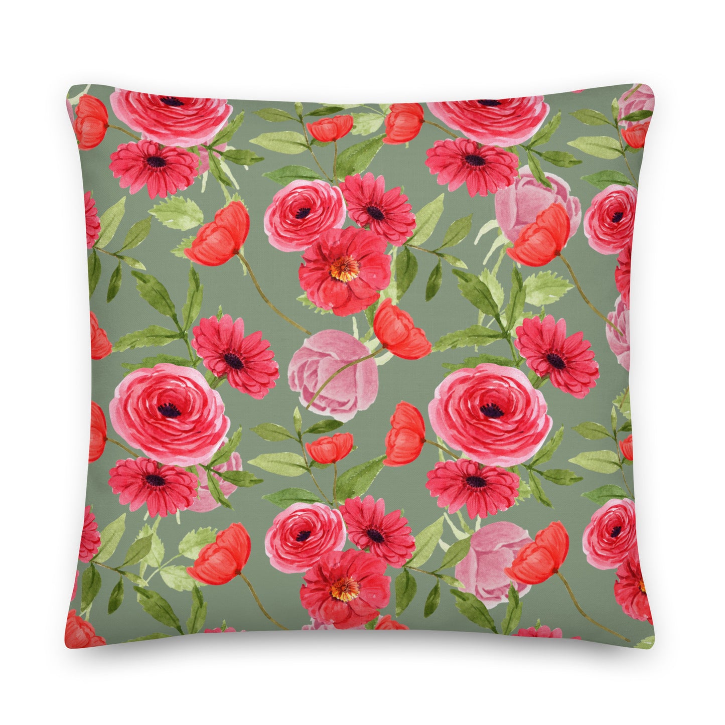 Cottage Floral Premium Pillow