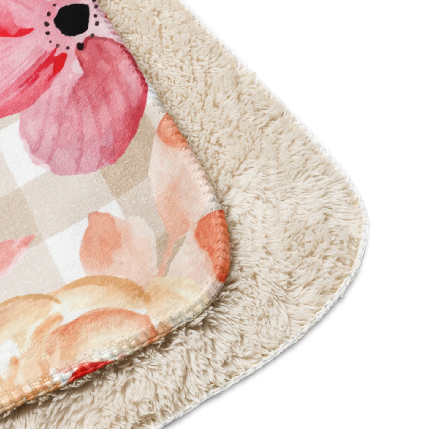 Cottage Flower Sherpa Blanket